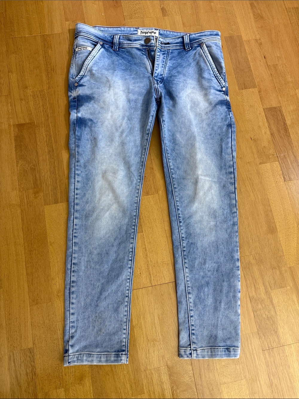 Supreme Light Blue Slim Men’s Jeans